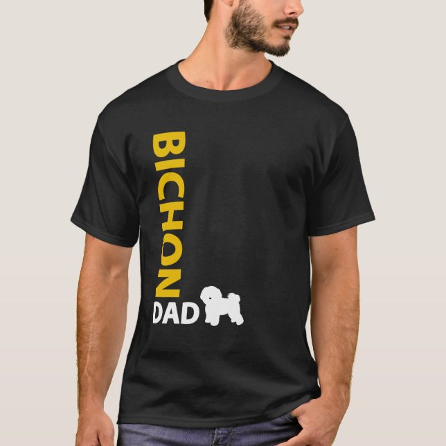 Bichon Frise Dad T-Shirt (Front)
