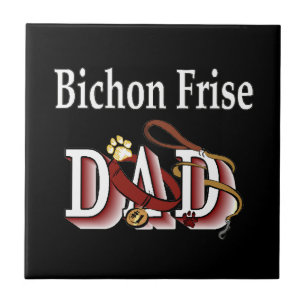 Bichon Frise Dad Tile