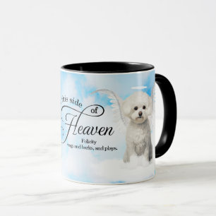 Bichon Frise Dog Angel Custom Pet Memorial Mug