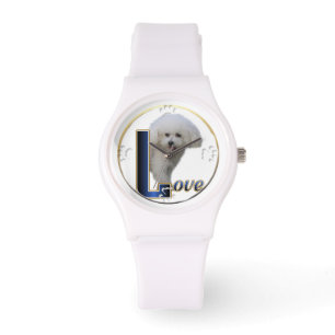 Bichon Frise Dog Art Watch