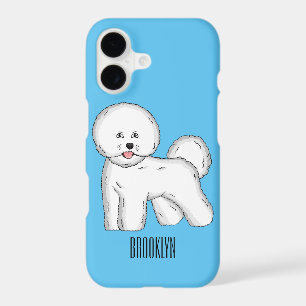 Bichon frise dog cartoon illustration
