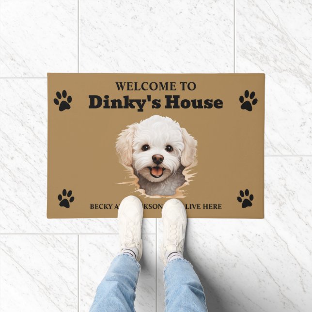 Bichon Frise Dog Doormat (Indoor)