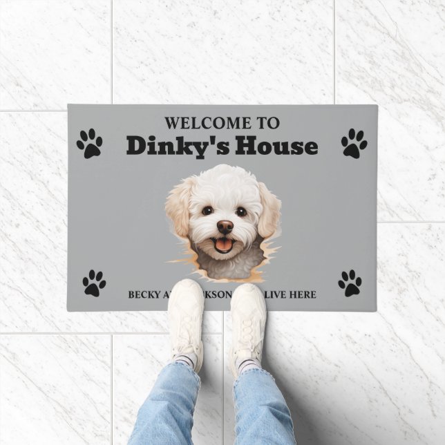 Bichon Frise Dog Doormat (Indoor)