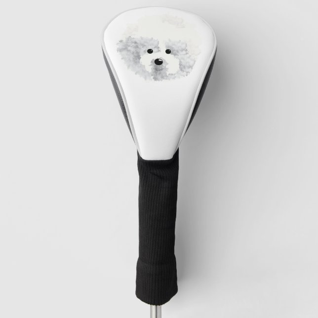 Bichon Frise  dog Golf Head Cover (Front)