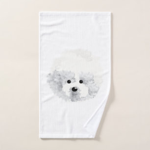 Bichon Frise  dog Hand Towel