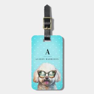 Bichon Frise Dog Luggage Tag