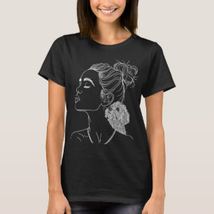 Bichon Frise Dog Mom Dog Art Mother's Day T-Shirt