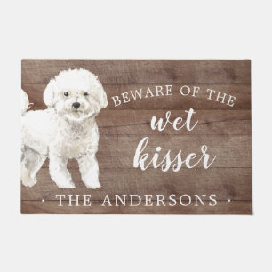 Bichon Frise Dog Personalised Door Mat