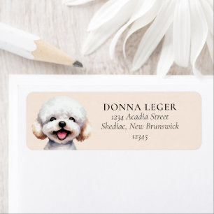 Bichon Frise Dog Personalized Address