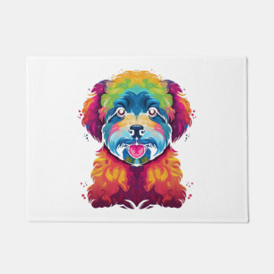Bichon Frise Dog Pop Art Doormat