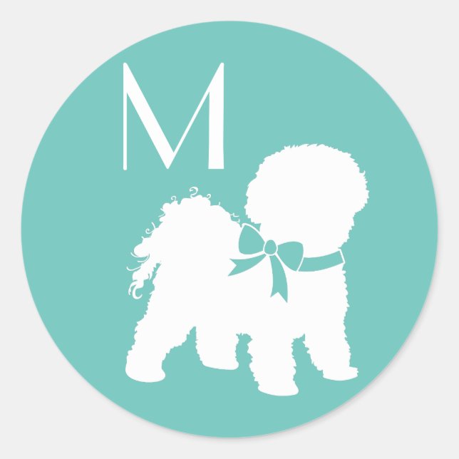 Bichon Frise Dog Puppy Classic Round Sticker (Front)