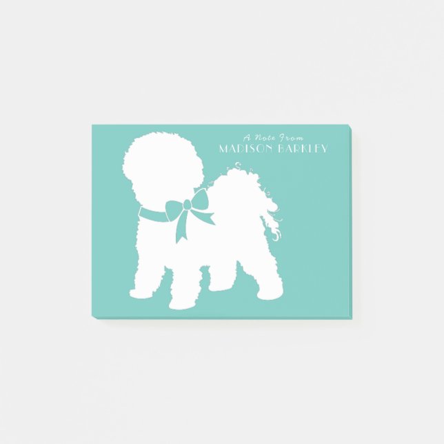Bichon Frise Dog Puppy Post-it Notes (Front)