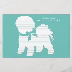 Bichon Frise Dog Puppy Stationery