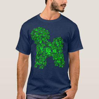 Bichon Frise Dog Shamrock Leaf St Patrick Day T-Shirt