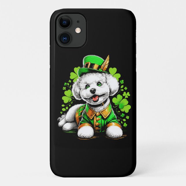 Bichon Frise Dog St Patrick's Day Case-Mate iPhone Case (Back)