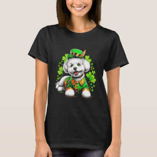 Bichon Frise Dog St Patrick's Day T-Shirt