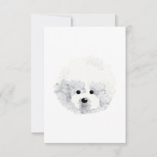 Bichon Frise  dog Thank You Card