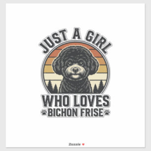 Bichon Frise Girl Vintage Dog Lover Shirt_1