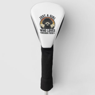 Bichon Frise Girl Vintage Dog Lover Shirt_1 Golf Head Cover