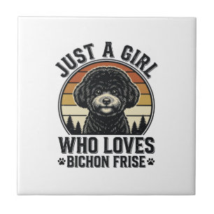 Bichon Frise Girl Vintage Dog Lover Shirt_1 Tile