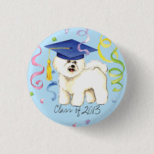 Bichon Frise Graduate 3 Cm Round Badge
