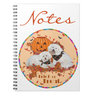Bichon Frise Halloween Notebook