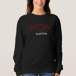 Bichon Frise Heartbeat Love My Dog Sweatshirt