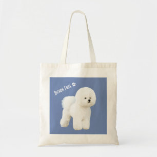 Bichon Frise Illustrated Tote Bag