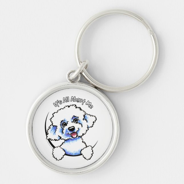 Bichon Frise Its All About Me Key Ring (Front)