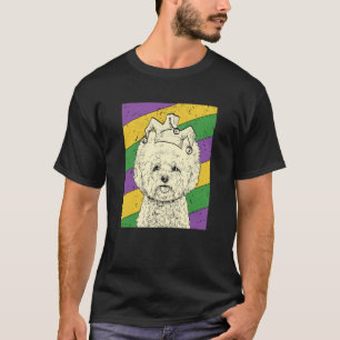 Bichon Frise Jester Mardi Gras Dog Mom or Dad T-Shirt