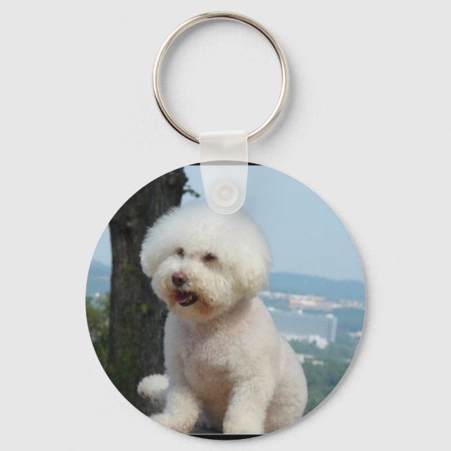 Bichon Frise Key Ring (Front)