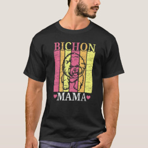 Bichon Frise Mama Dog Dog Breeder Puppy Paw Love T-Shirt