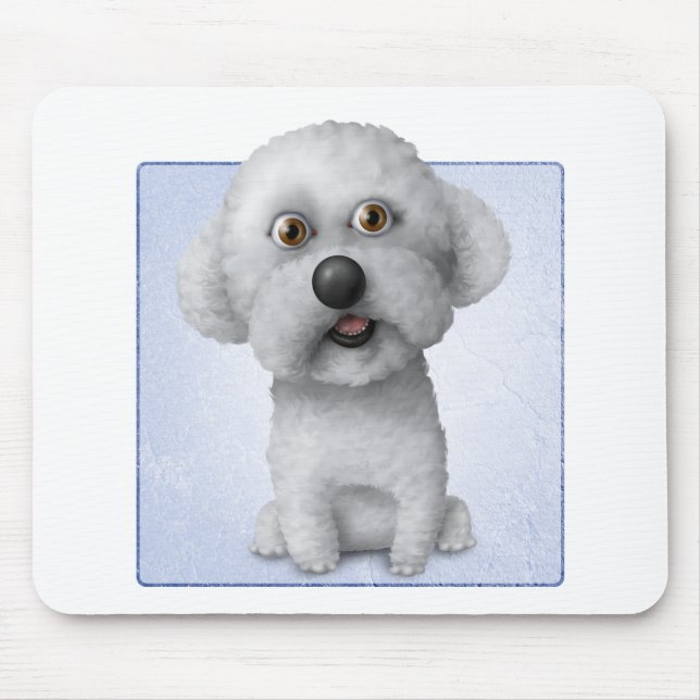 Bichon Frise Mouse Mat (Front)