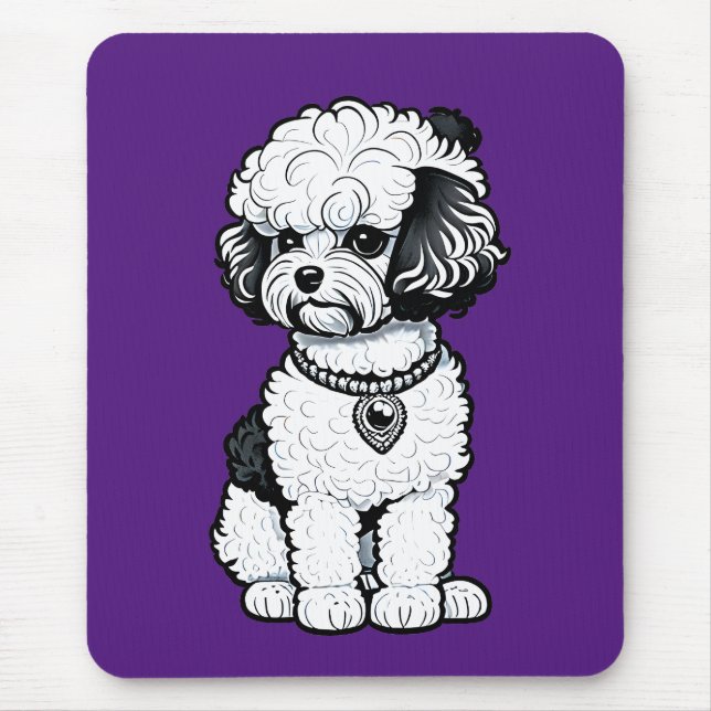Bichon Frise Mouse Mat (Front)