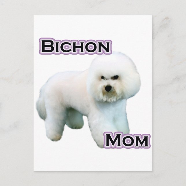 Bichon Frise Mum 4 Postcard (Front)