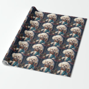Bichon Frise New Year  Wrapping Paper
