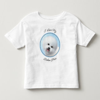 Bichon Frise Painting - Cute Original Dog Art Toddler T-Shirt