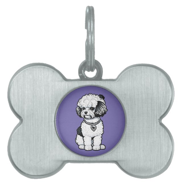 Bichon Frise Pet ID Tag (Front)