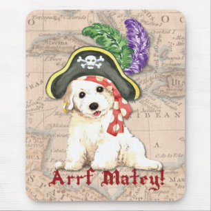 Bichon Frise Pirate Mouse Mat