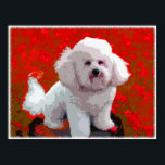Bichon Frise Pop Art Prints<br><div class="desc">Love the Bichon Frise? Here's your chance to show off this adorable breed to the world,  with a colourful,  fun,  pop art digital painting.  Changing to a standard print size will make your framing options easier!</div>