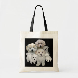Bichon Frise Puppies Tote Bag