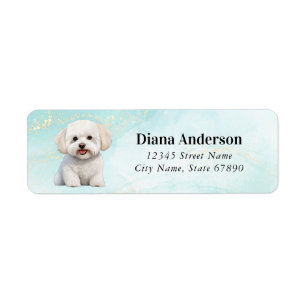 Bichon Frise Return Address Labels