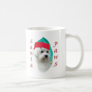 Bichon Frise Santa Paws Coffee Mug