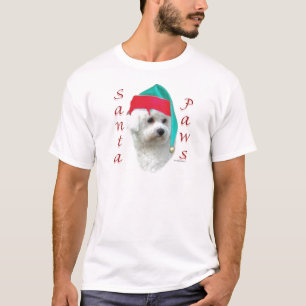 Bichon Frise Santa Paws T-Shirt