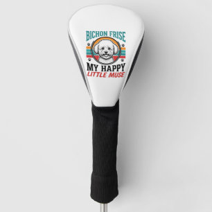 Bichon Frise Shirt Vintage Spirit Dog Art_1 Golf Head Cover