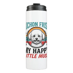 Bichon Frise Shirt Vintage Spirit Dog Art_1 Thermal Tumbler
