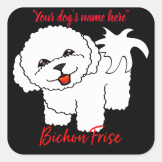 Bichon Frise Square Sticker
