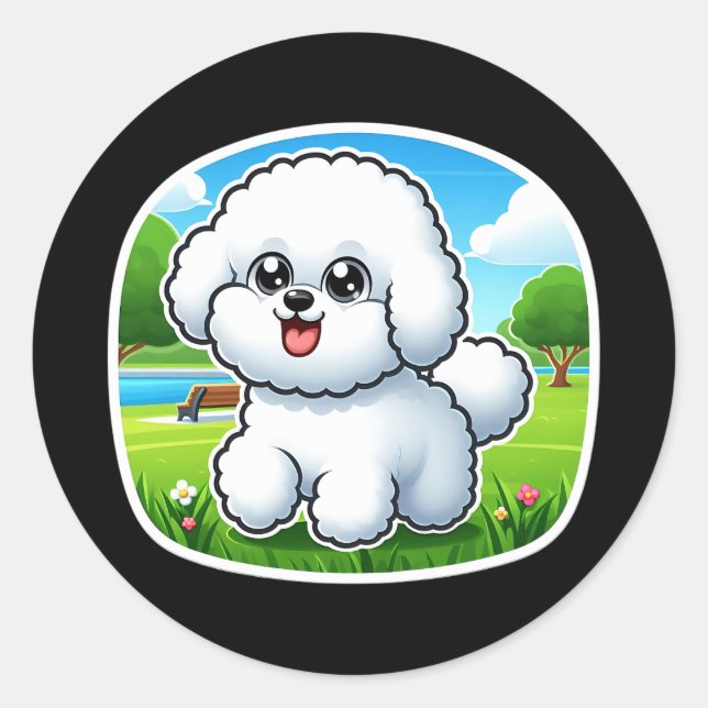 Bichon Frise Sticker (Front)