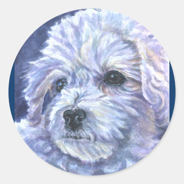 Bichon Frise Stickers (Front)