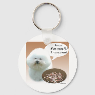 Bichon Frise Turkey Key Ring